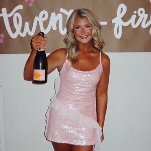 Nordstrom pink mini dress